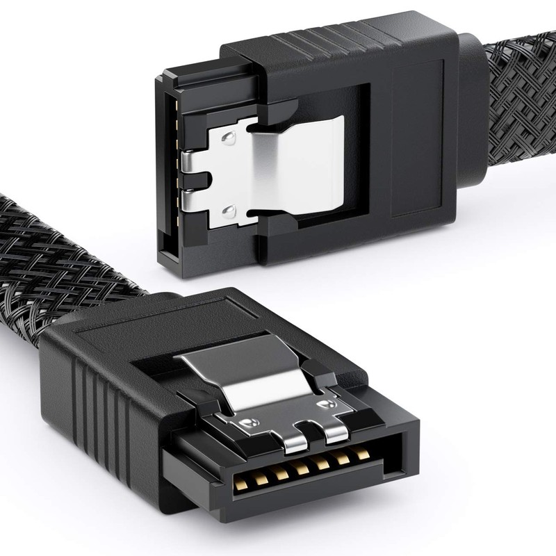 deleyCON 3 x 30 cm SATA 3 Cable Nylon Set
