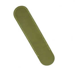 POWERTOOL Leather Pen Case, Leather Pen Case Pouch Holder, Single Fountain Pen Pouch, Handmade Soft Pen Protective Sleeve Cover for Pens, 1 Pack (15cm x 4.2cm, Green)