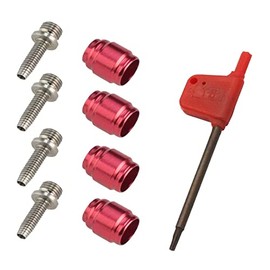 LGEGE Bicycle Brake Line Olive Kit - 4 Sets Bicycle Olive Connection Insert Oil Fitting for Avid Sram Bicycle Hydraulic Disc Brake Hose Stealth-A-MAJIG Quick Installation