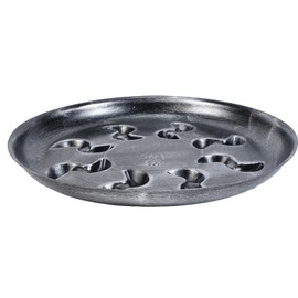 ZZPYXIA 4 Pack 12 inch Antique Sliver Round Flower Pot Saucers - Plastic Plant Saucer for Outdoors & Indoors - Plant Pot Trays for Water Drainage - Durable & Stylish Plant Tray