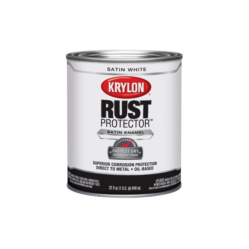 Krylon K06921500 Rust Protector and Preventative Enamel with Primer Quarts,