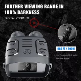 Unbranded 1080P Binoculars 5X Digital Zoom Day & Night Use Telescope Infrared Night Vision