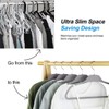 ELONG HOME 30 Pack Rubberized Hangers with Non-Slip Grip, Durable