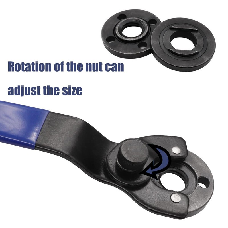 Keronah Grinder Wrench Universal Adjustable Pin Angle Grinder Wrench,Lock-nut Suitable