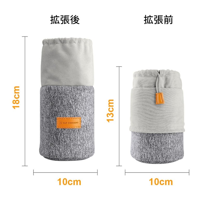 Camera Lens Case, K&F Concept SLR Dual Purpose Lens Case,
