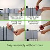 workingHOUSE Polyrattan Privacy Screen Strips for Double Bar Mesh -