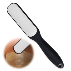 1 Packung schwarze Hornhautraspel, Edelstahl doppelseitige Hornhautraspel fuß für nasse und trockene rissige Füße.