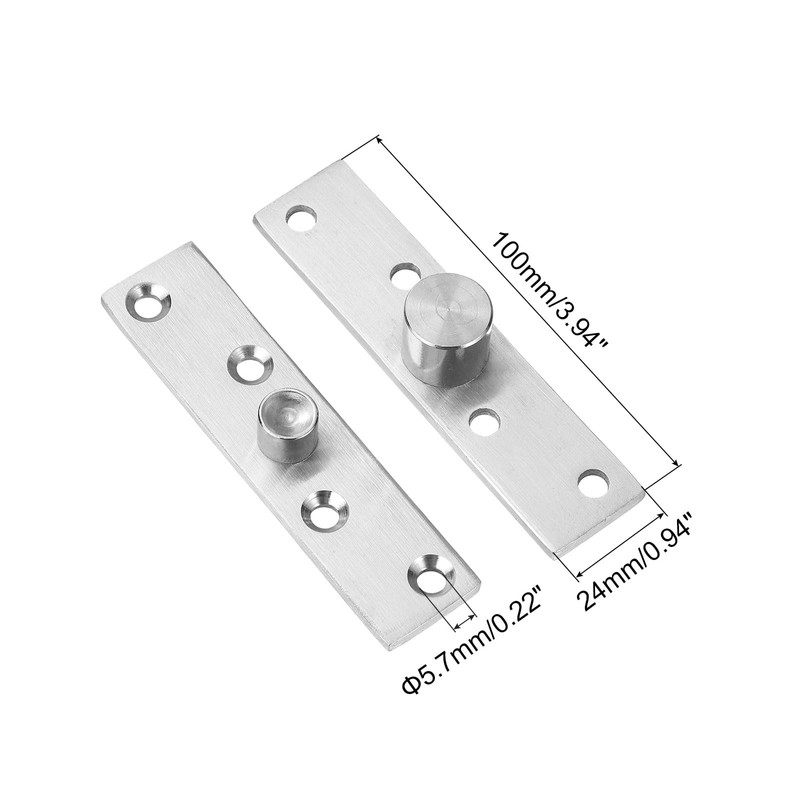 sourcing map 4 Pcs Door Pivot Hinge 360 Degree Rotating
