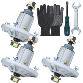 BOSFLAG 3 Pack Pre-Greased GY21099 Spindle Assembly Replaces John Deere GY21099 Spindle kit John Deere Spindle Assembly GY21099 for John Deere D170 Spindle, 190C E180 G110 LA150 LA175 S180 Tractors