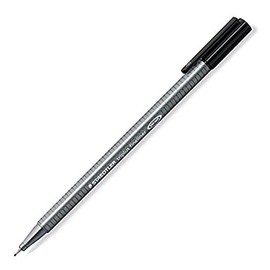 Staedtler Triplus Fineliner Pens, Black, Stroke Width, 3 mm