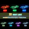 MARZIUS 3D Race Sports Car Illusion Night Light – Roadster-Shaped