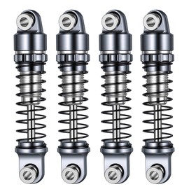 RCLIONS Aluminum 1/30th SCX30 22mm Shock Absorber for AXIAL SCX30 K10 JLU RC Crawler Car Upgrade Parts (Titanium)