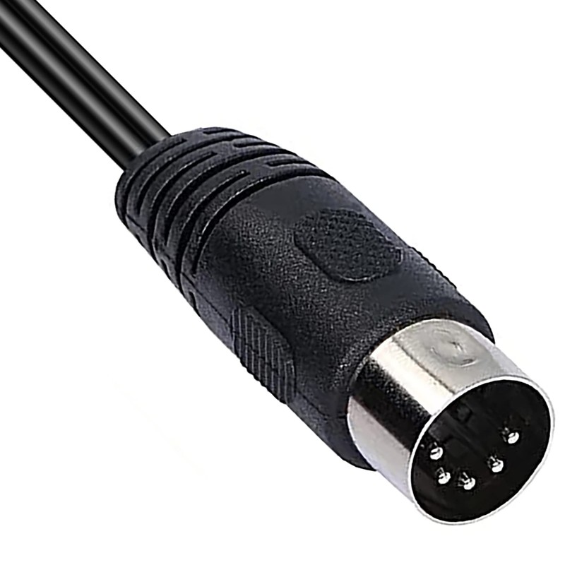 DIN 5 Pin to RCA Cable, tunghey 5-Pin Din Male