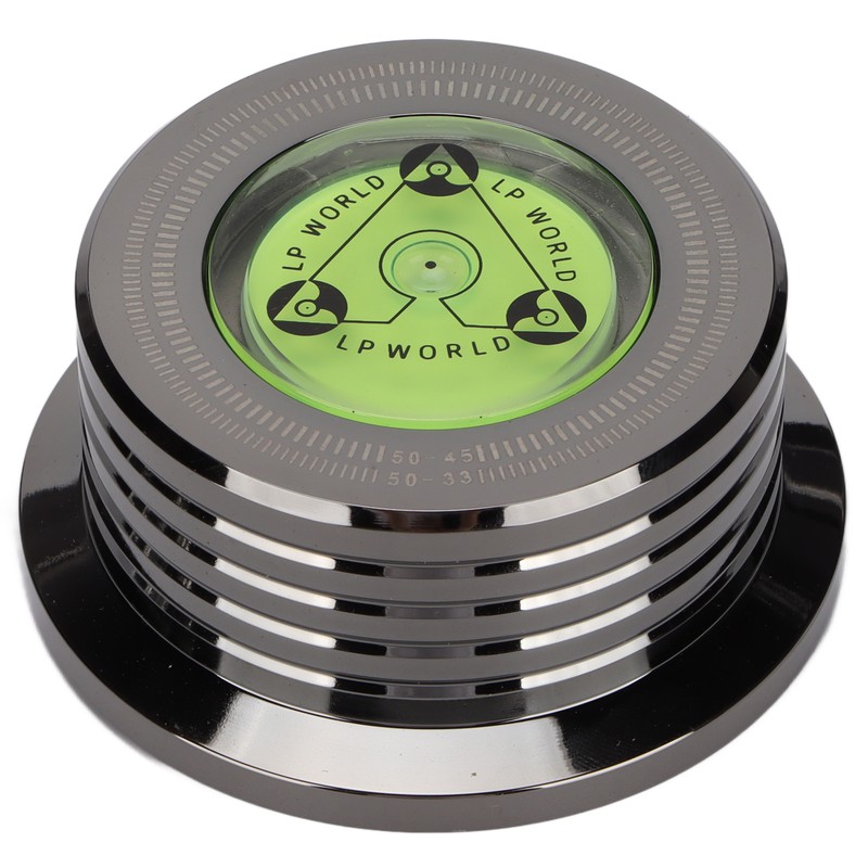 Record Weight Stablizer Aluminum Turntable Disc Clamp with Bubble Leveling