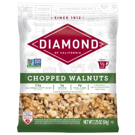 Diamond of California Chopped Walnuts, 2.25 oz, 1 Pack
