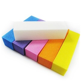 Beavorty 10pcs Nail Buffer Sponge Blocks Nail Sanding Tools for Manicure Pedicure Random Colors for Home and