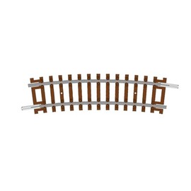 Hornby TT Gauge Half Curve, 310mm, 2nd Radius 15°, TT Model Railway Track, Brown, 1:120 Scale, Extra Track Pieces for Model Railway Sets