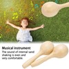 2Pcs Sand Hammer Early Education Instrument Wooden Toddler Percussion Musical
