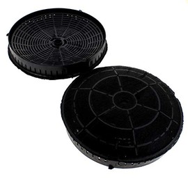 Activated Carbon Filter Replacement Fits Many Elica Cooker Hood CFC0038668 Bauknecht Whirlpool 48400008824 AEG Electrolux 4055171138 405517113-8 405521750-1 4055217501, Black (1 pair)