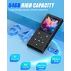 64GB Bluetooth MP3 Player - 2.4" Screen Portable HiFi Mp3