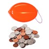 5 Orange Coin Purses Made in USA
