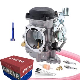 SVKCAR CV 40MM Carburetor for Harley Davidson Sportster 883 1200 XL883 XLH1200, Softail 1988-2017, Dyna FXR FXD Touring 1988-2016, Sportster 1998-Up Carb 27421-99A (with Blue Mixture Screw)
