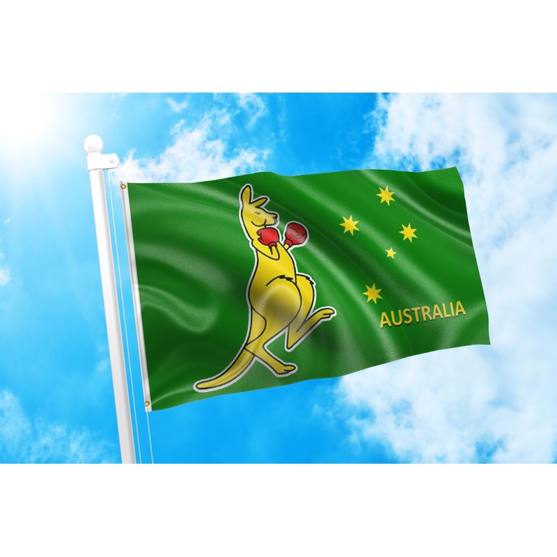 DMSE Boxing Kangaroo Australian Australia Flag 3X5Ft Foot 100% Polyester