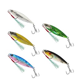 Yuren95 Saltwater Spoons Lures，Jigs Sinking Metal, Jigging Bait,Fishing Lures Kit,Amazing Fishing Gifts for Men and Family, (Simulated Fish, 1oz)