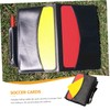 Kisangel 6sets Professional Referee Kit Soccer Referee Card Portable Wallet