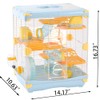 YIBOPET YIBOPET Hamster Cage Small Animal Cage 3 Layers Cage