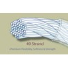 Bead Buddy 49 Strand Beading Wire, Bright 15ft .024 Inches-Soft,