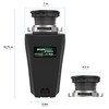 WASTEMAID 10-US-WMP-659 Pro Anti-Jam Garbage Disposer, 1/2 HP, Black