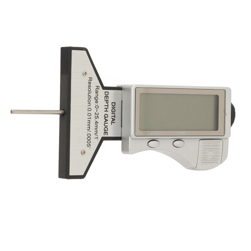 Digital Tire Depth Gauge Accurate Zeroable Car Tyre Meter Measurer