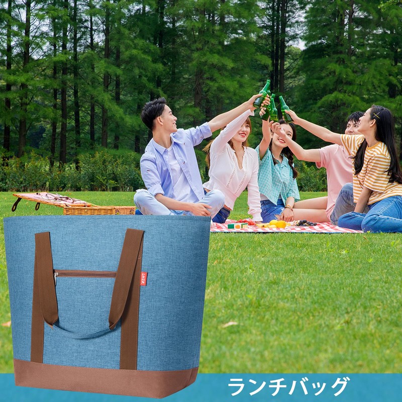 LHZK Cooling Bag, Eco Bag, Foldable Tote Bag, Lunch Bag,