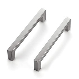Ravinte 20 Pack 5 Inch Kitchen Square Cabinet Handles Satin Nickel Cabinet Pulls Brushed Nickel Drawer Pulls Kitchen Cabinet Hardware Kitchen Handles for Cabinets Cupboard Handles Drawer Handles