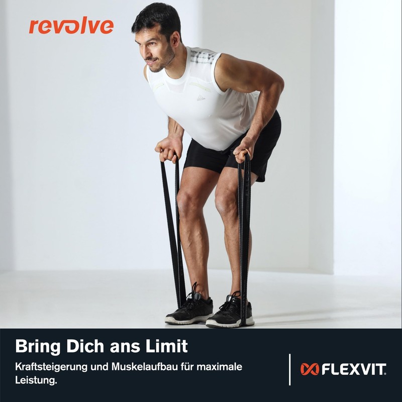 FLEXVIT Revolve Elite Superband Black (Very Strong) | Pull-Up Band