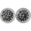 Nail Ssen Nail Art Nail Stone Parts MC Stone Round Black Diamond / 네일쎈 네일아트 네일스톤파츠 MC스톤 원형 블랙다이아