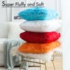 MIULEE Pack of 2 Luxury Faux Fur Fluffy Throw Pillow