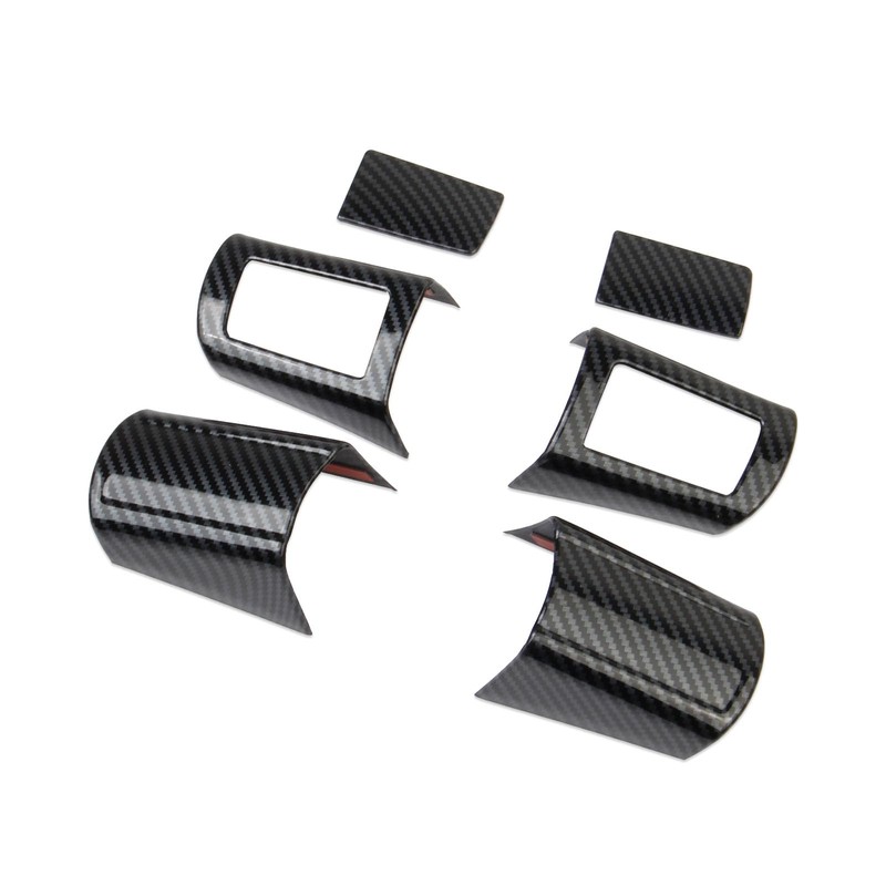 Korlot Carbon Fiber Style Steering Wheel Trim Accessories for 2008-2010