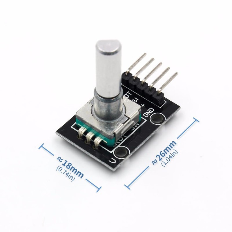 5 Pcs Rotary Encoder Module, KY-040 Degree Brick Sensor Development
