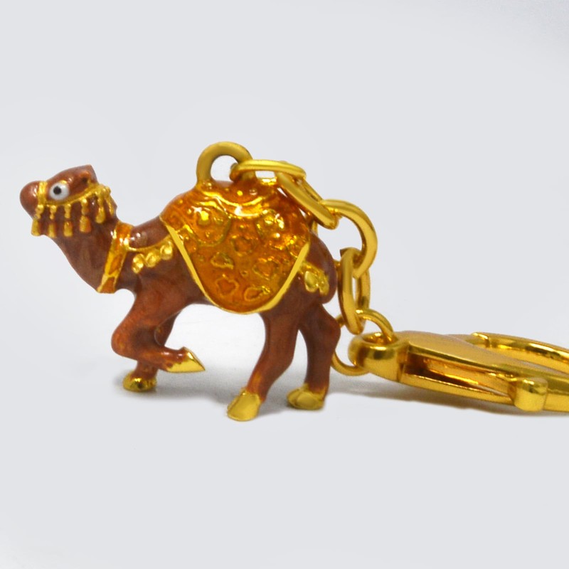 [YISHUI] （イスイ） キーホルダー 風水キーチェーン 駱駝 お守り 長寿 プレゼント 金運グッズ ビジネス