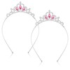 TIESOME Pack of 2 Princess Crown, Girls Rhinestone Crown, Crown