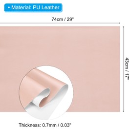 PATIKIL 29x17x0.03 Inch PU Fine Linen Book Cloth, Soft Colored PU Fine Linen Sheets for Book Binding, Repairing, Crafting, Sewing, Dark Pink