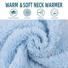 JANGANNSA Fleece Kids Scarf - Warm Winter Autumn Neck Warmer 1-6Y (Sky Blue)