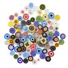 75 Grams Mixed Millefiori Glass Pebbles Mosaics Size 8-12mm Approx