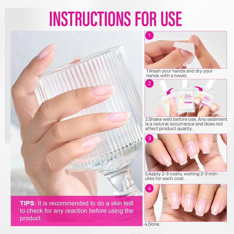Nail Strengthener for Women: 8 in 1 Natural Nail Hardener