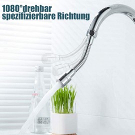 SkyJoy® Tap extension. 30 cm. Made of 304 stainless steel. Fixable direction. Convenient for brushing teeth and washing face, washing hair and catching water. (30 cm)