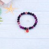 Fullrainbow Cute Snail Gifts for Women Charm Natural Stone Bracelet