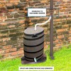 PF WaterWorks AQUAGREEN Rain Water Collection Downspout to Rain Barrel