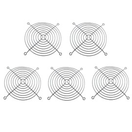 KKUANG 5PCS Cooling Fan Protection Mesh 12cm Fan Grille Protection Mesh Metal Wire Mesh Dust Cover Industrial Chassis Cabinet Dust Protection Mesh for Cooling Fans Silver